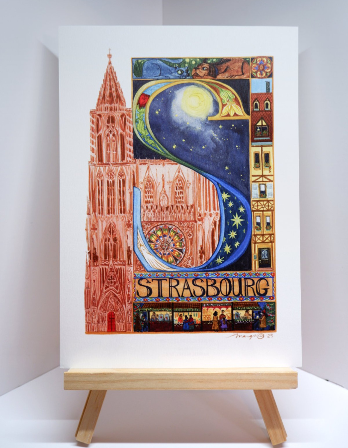 Print “Strasbourg” A4