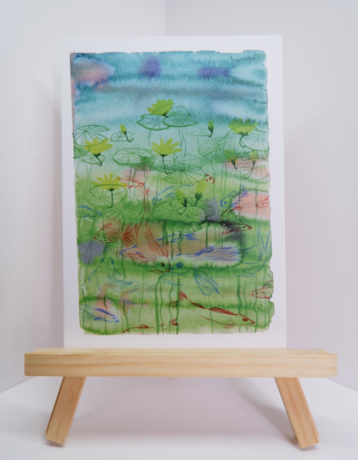 Print “The pond" A5