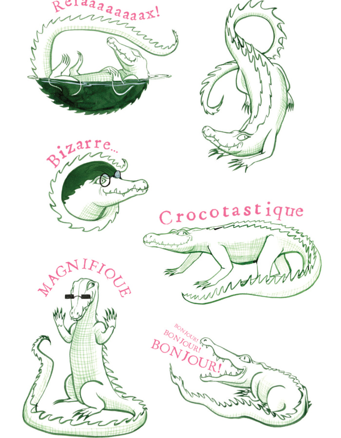 Crocosticker set